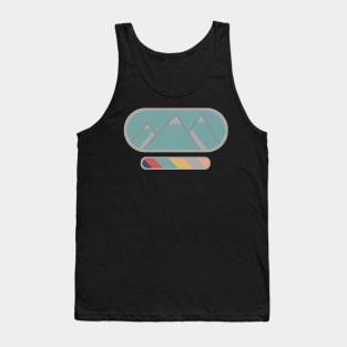 Simple Mountain Design Tank Top